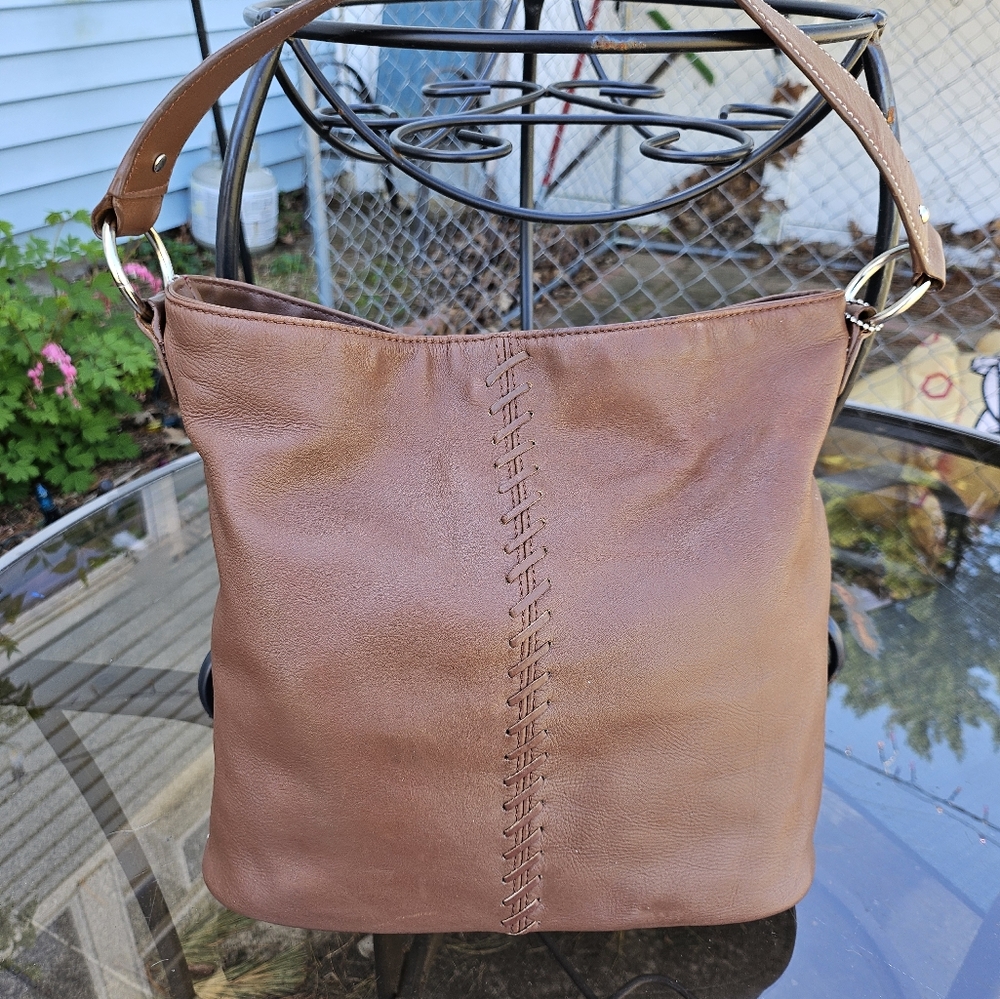 Brown Leather Shoulder Bag